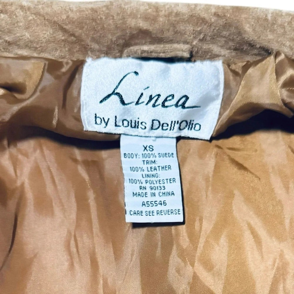 Linea by Louis Dell'Olio Women's Suede and Leather Jacket - Camel Size XS - Picture 8 of 8